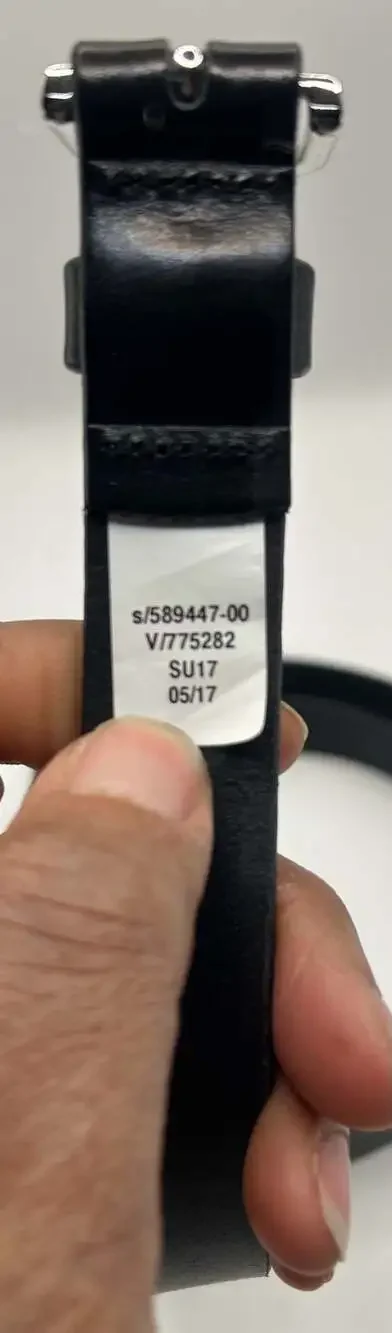Banana Republic Italian Cow Leather Black Belt